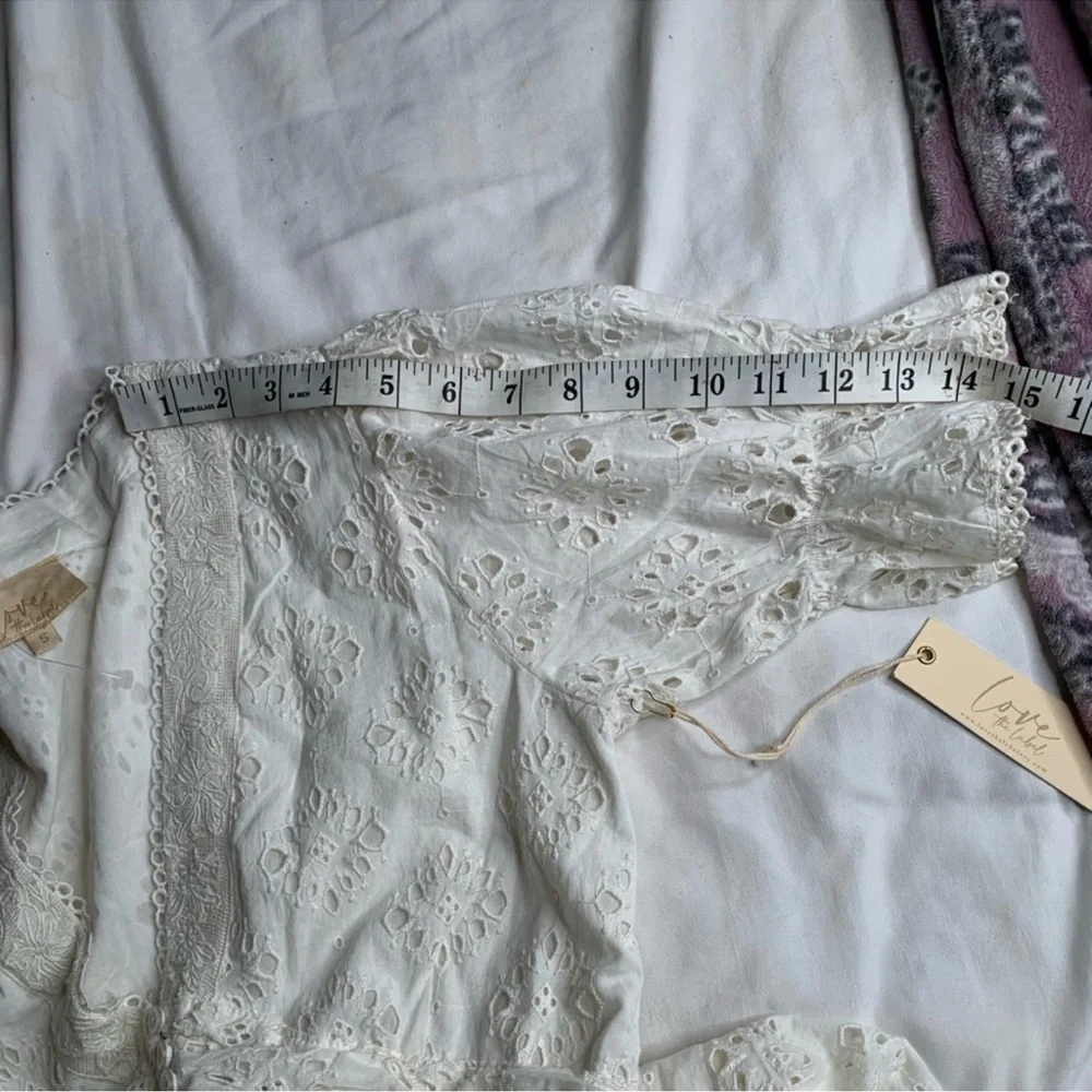 ANTHROPOLOGIE Love the label Puff Sleeve LaceDress - Picture 13 of 16